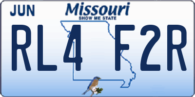 MO license plate RL4F2R