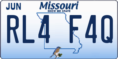 MO license plate RL4F4Q