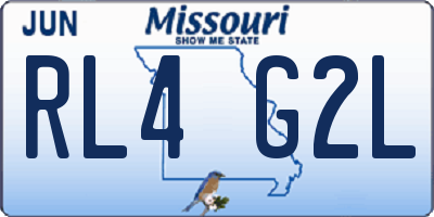 MO license plate RL4G2L