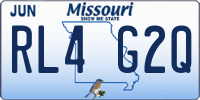 MO license plate RL4G2Q