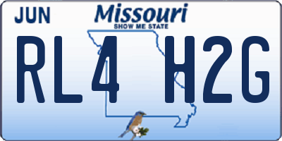MO license plate RL4H2G