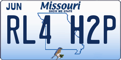 MO license plate RL4H2P
