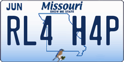MO license plate RL4H4P