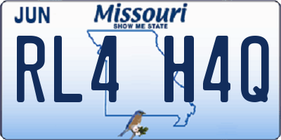 MO license plate RL4H4Q