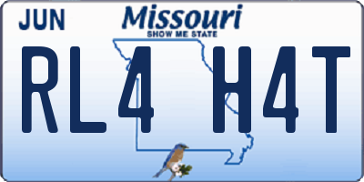 MO license plate RL4H4T