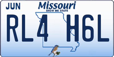 MO license plate RL4H6L