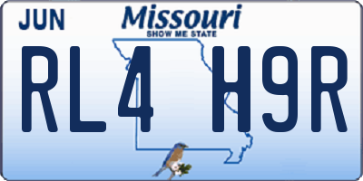 MO license plate RL4H9R