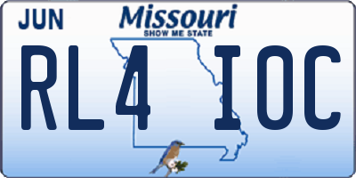 MO license plate RL4I0C