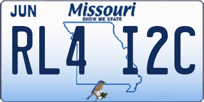MO license plate RL4I2C