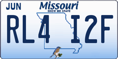 MO license plate RL4I2F