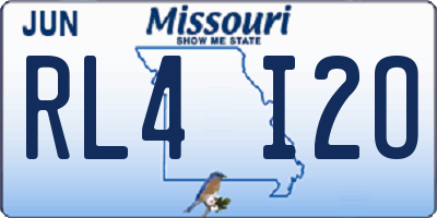 MO license plate RL4I2O