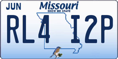 MO license plate RL4I2P