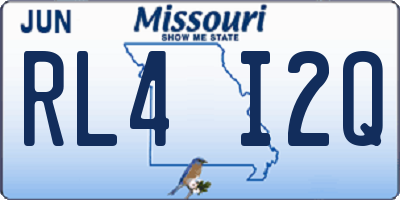 MO license plate RL4I2Q