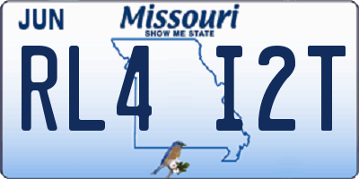 MO license plate RL4I2T