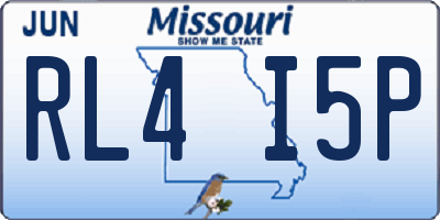 MO license plate RL4I5P