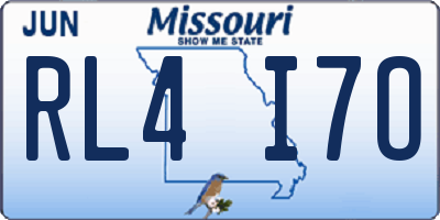 MO license plate RL4I7O