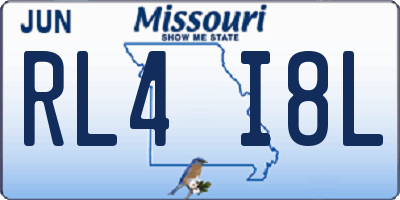 MO license plate RL4I8L