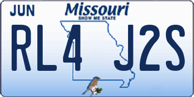 MO license plate RL4J2S
