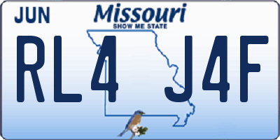 MO license plate RL4J4F
