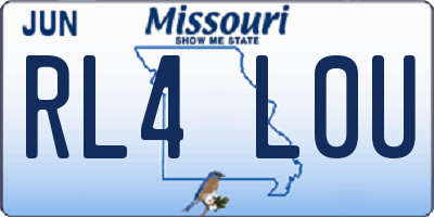 MO license plate RL4L0U