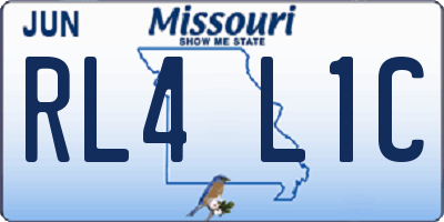 MO license plate RL4L1C