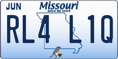 MO license plate RL4L1Q