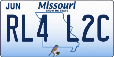 MO license plate RL4L2C