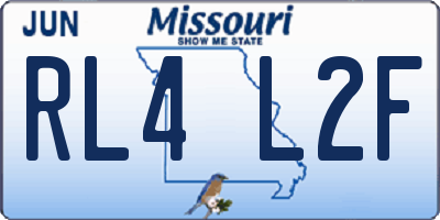 MO license plate RL4L2F