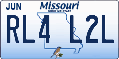 MO license plate RL4L2L