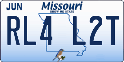 MO license plate RL4L2T