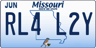 MO license plate RL4L2Y