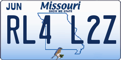 MO license plate RL4L2Z