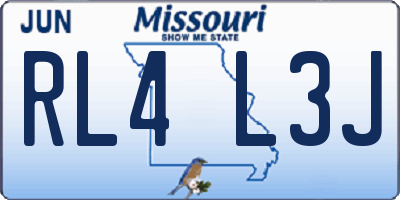MO license plate RL4L3J
