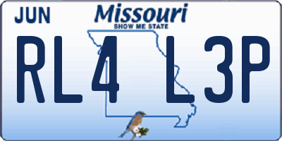 MO license plate RL4L3P