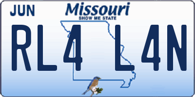 MO license plate RL4L4N