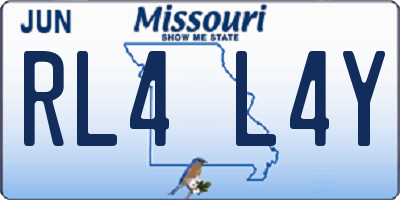 MO license plate RL4L4Y