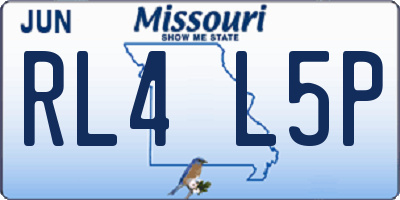 MO license plate RL4L5P