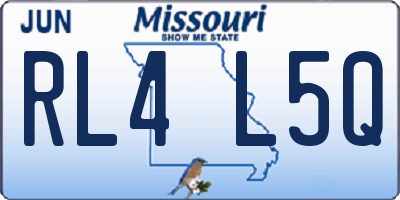 MO license plate RL4L5Q