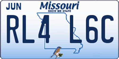 MO license plate RL4L6C