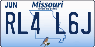 MO license plate RL4L6J