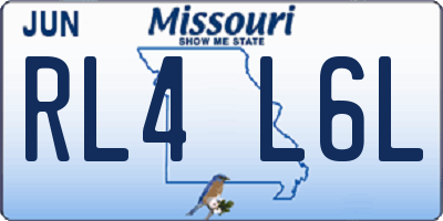 MO license plate RL4L6L