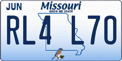 MO license plate RL4L7O