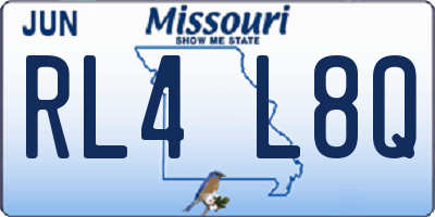 MO license plate RL4L8Q
