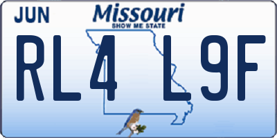 MO license plate RL4L9F