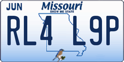 MO license plate RL4L9P