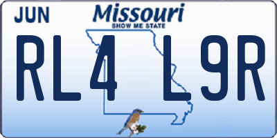 MO license plate RL4L9R