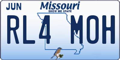 MO license plate RL4M0H