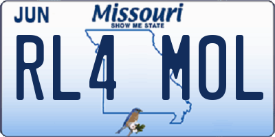 MO license plate RL4M0L