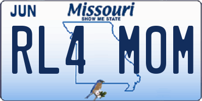 MO license plate RL4M0M