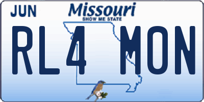 MO license plate RL4M0N